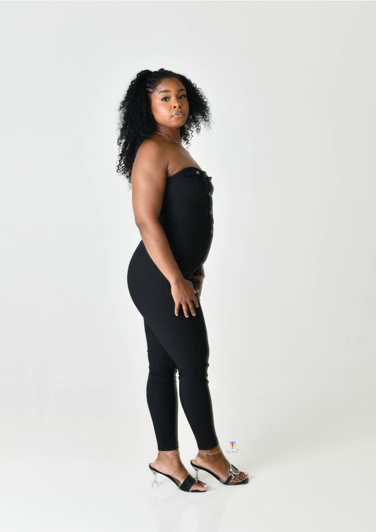 Jean Strapless Jumpsuit