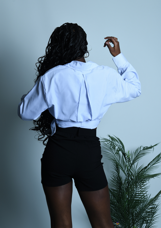 Striped Crop Shirt