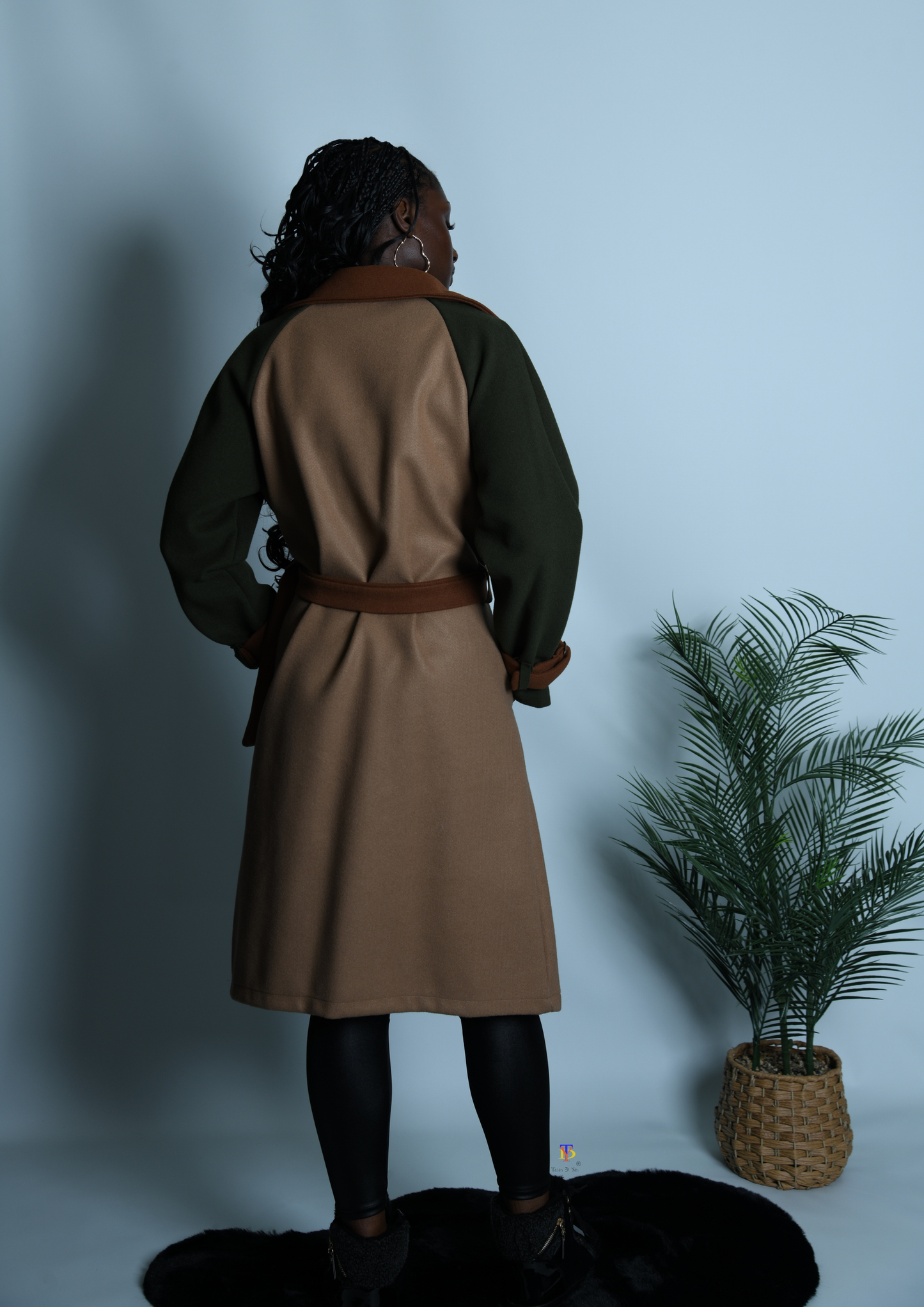 Fleece Trench Coat
