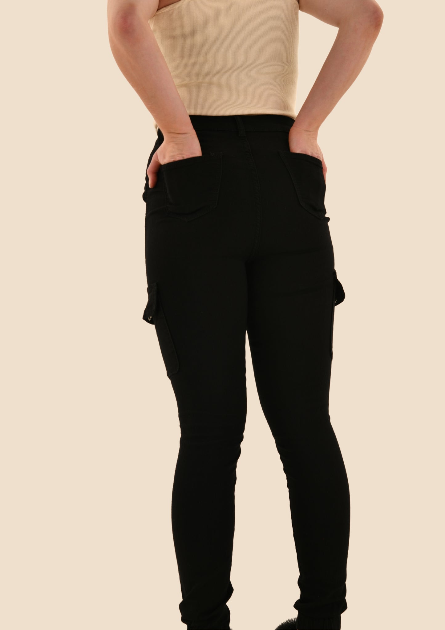 Denim Jeans/w Chain Accessory (2 colours)