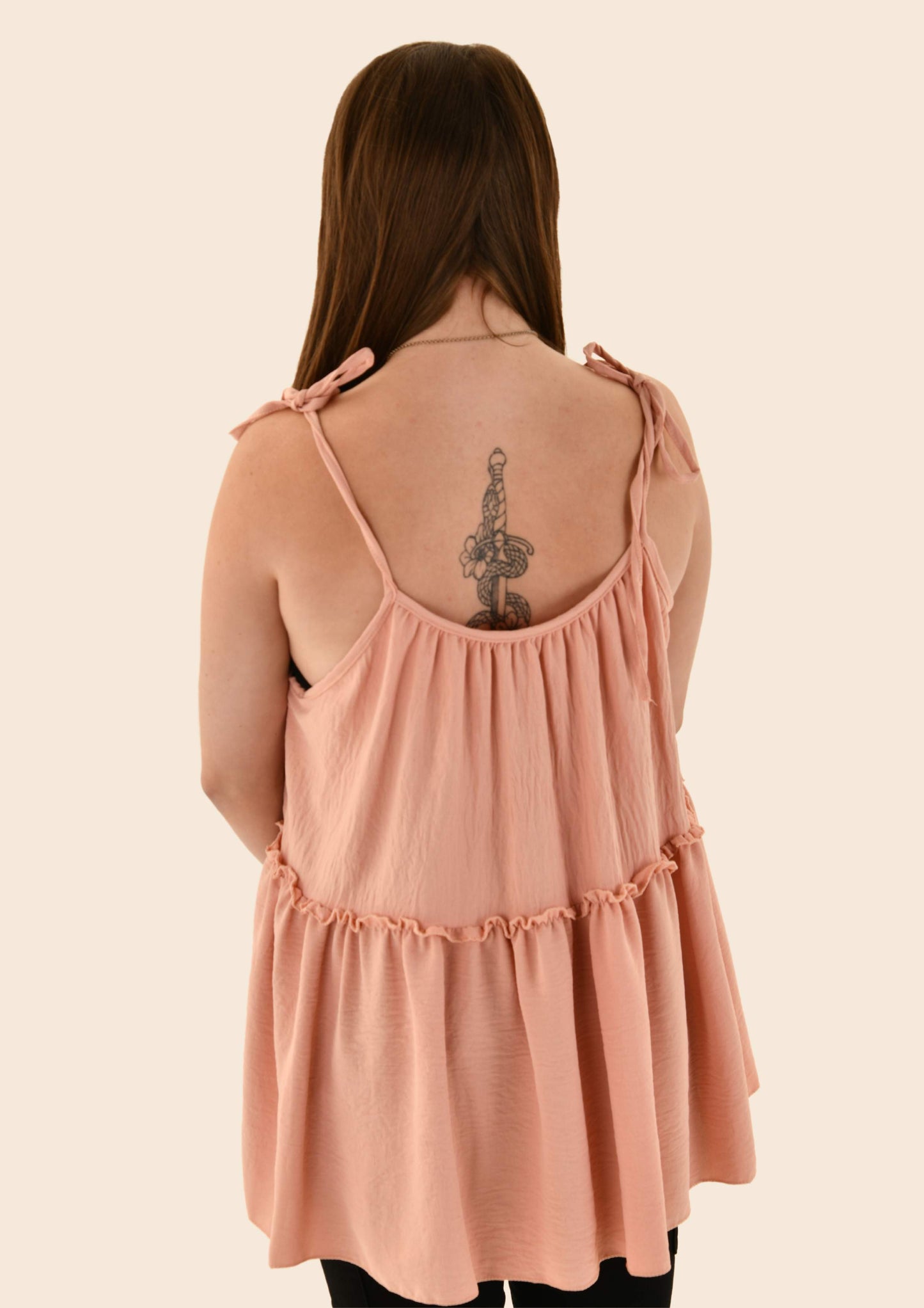 Flowing Loose Adjustible Shoulder Strap Top (2 colours)