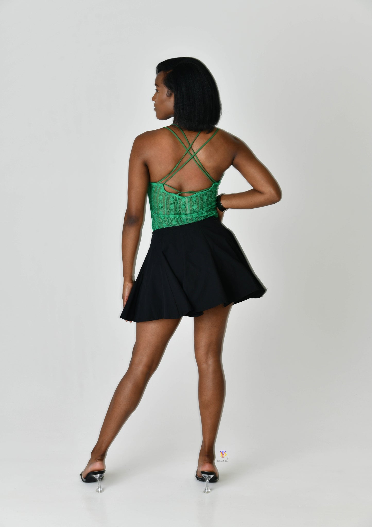 Sleeveless Patterned Bodysuit