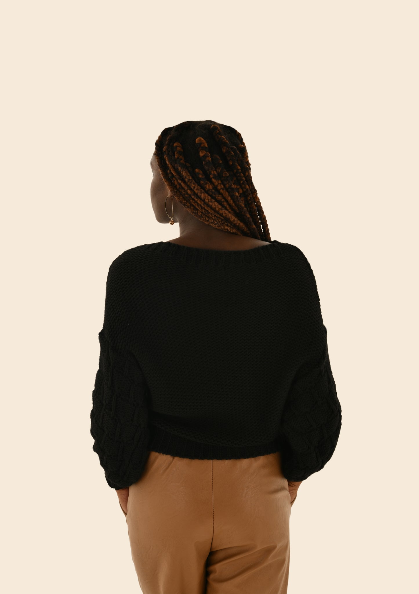 Crochet Mid Sleeve Jumper