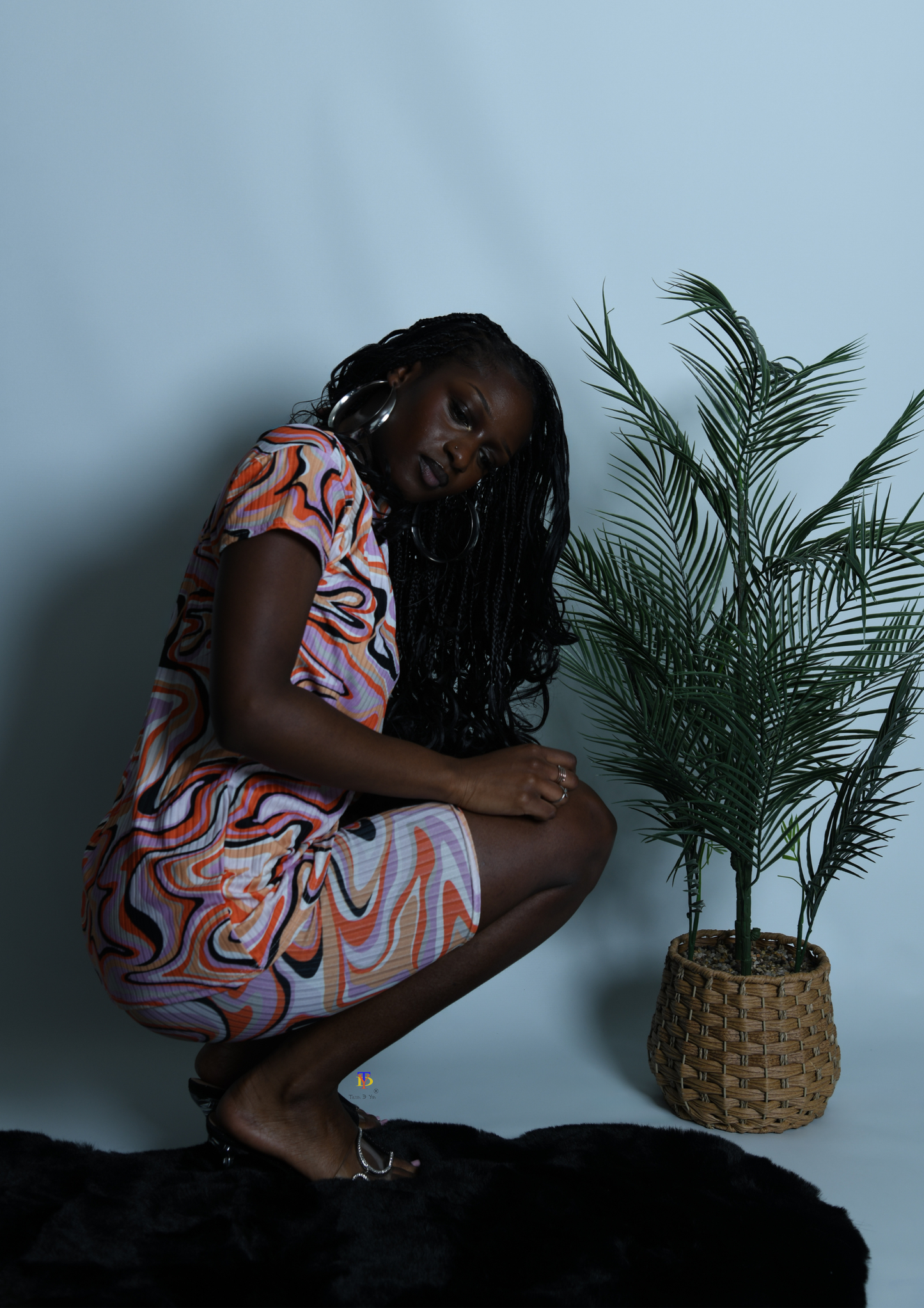 Patterned Stretchy Shorts & Short Sleeve T-shirt