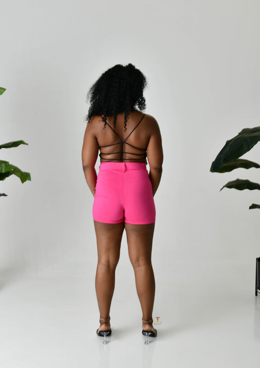 High Waisted Cargo Skort