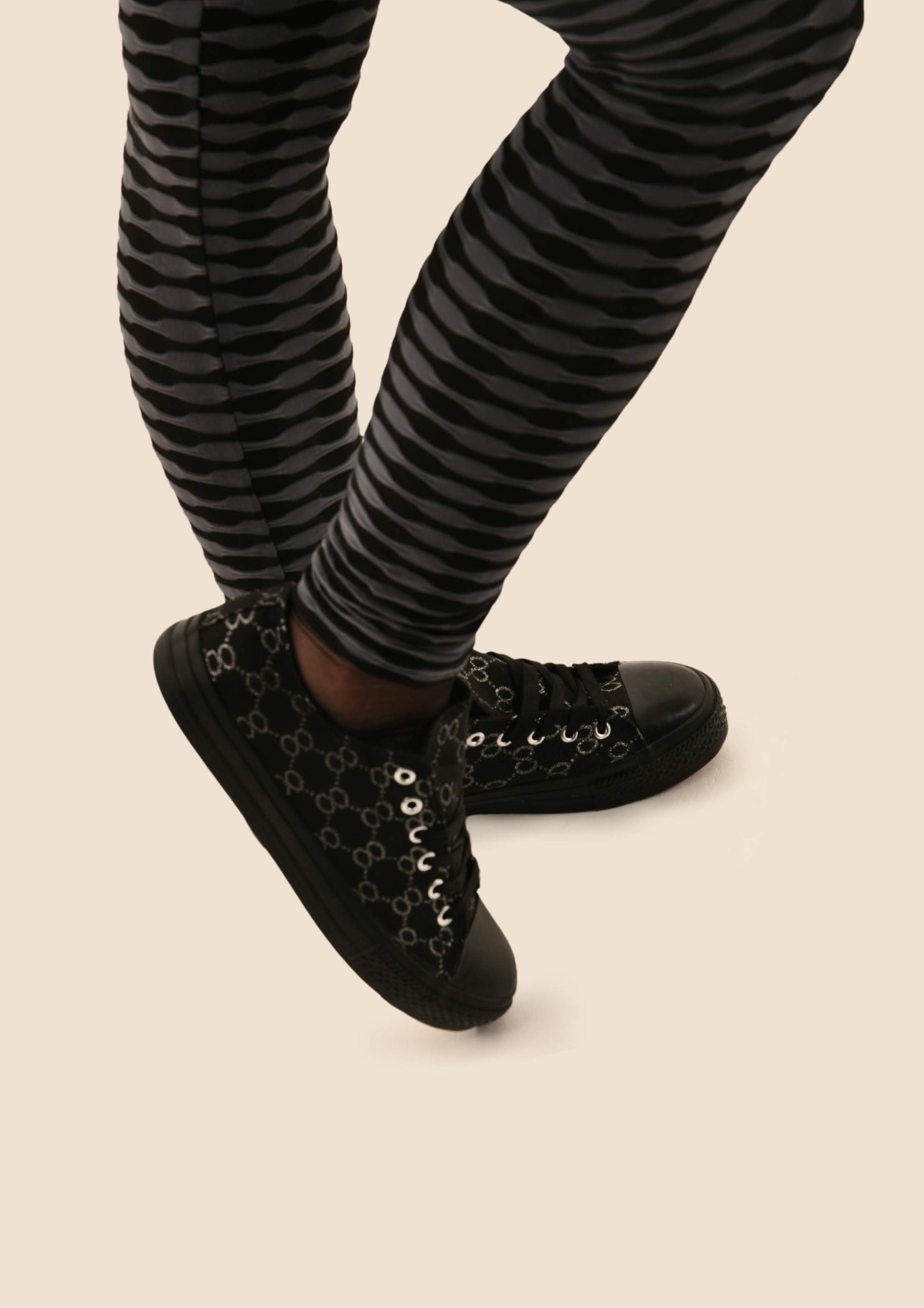 Printed Lace Up Low-top Trainers