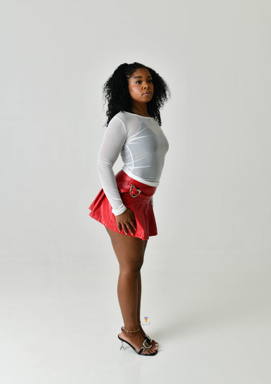 Leather Mini Skirt