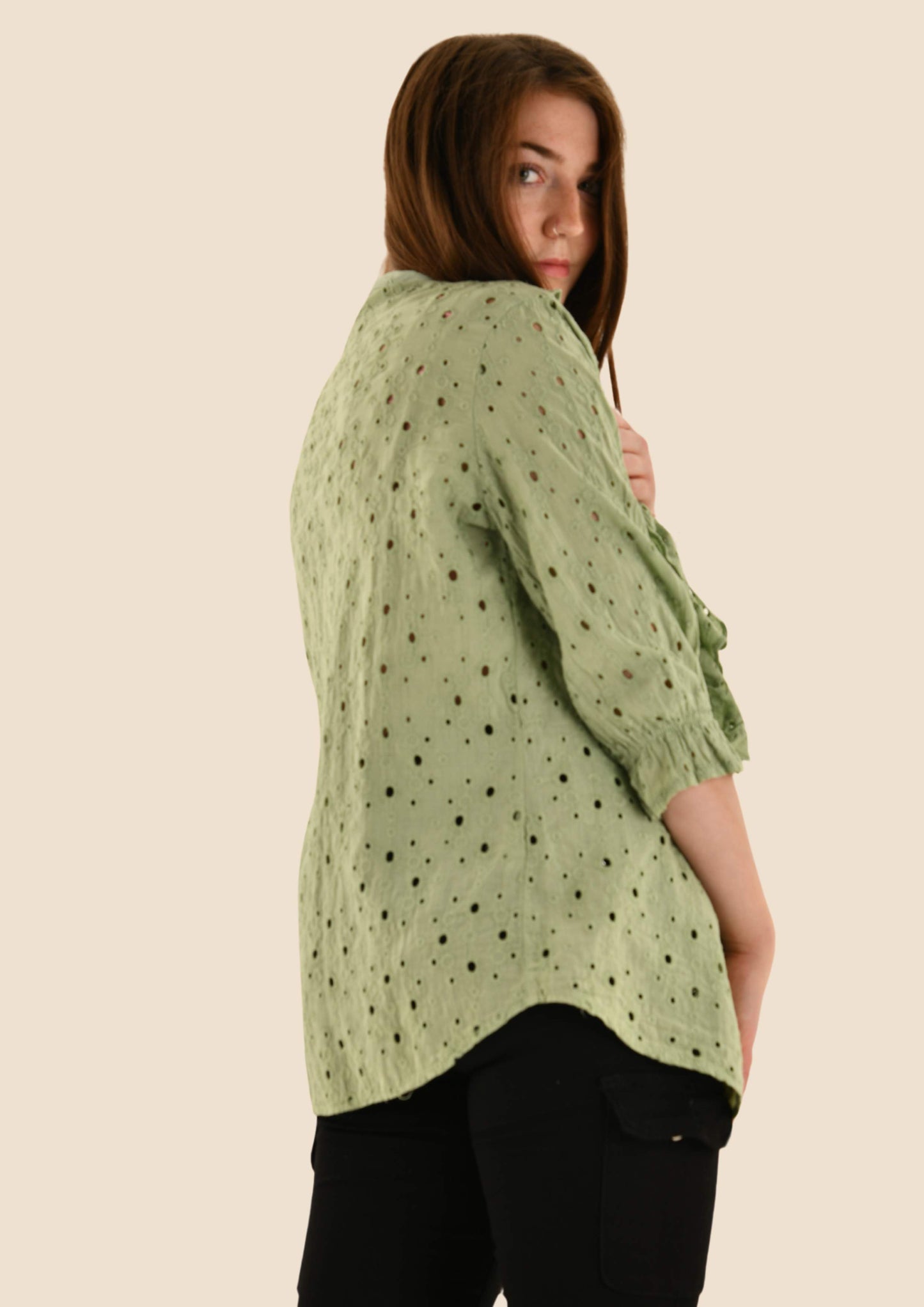 Ripple Patterne Blouse (2 colours)