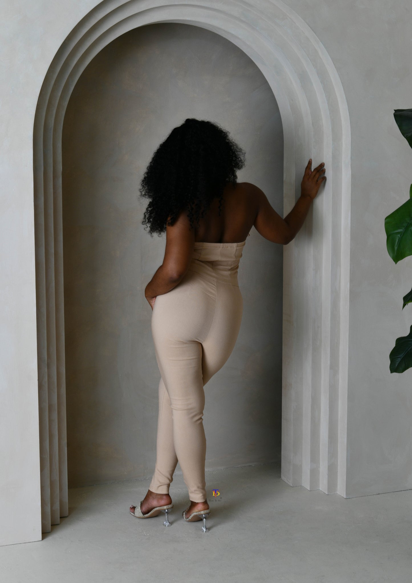 Jean Strapless Jumpsuit