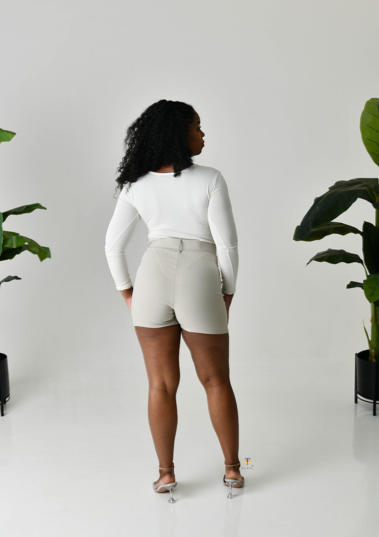 High Waisted Cargo Skort