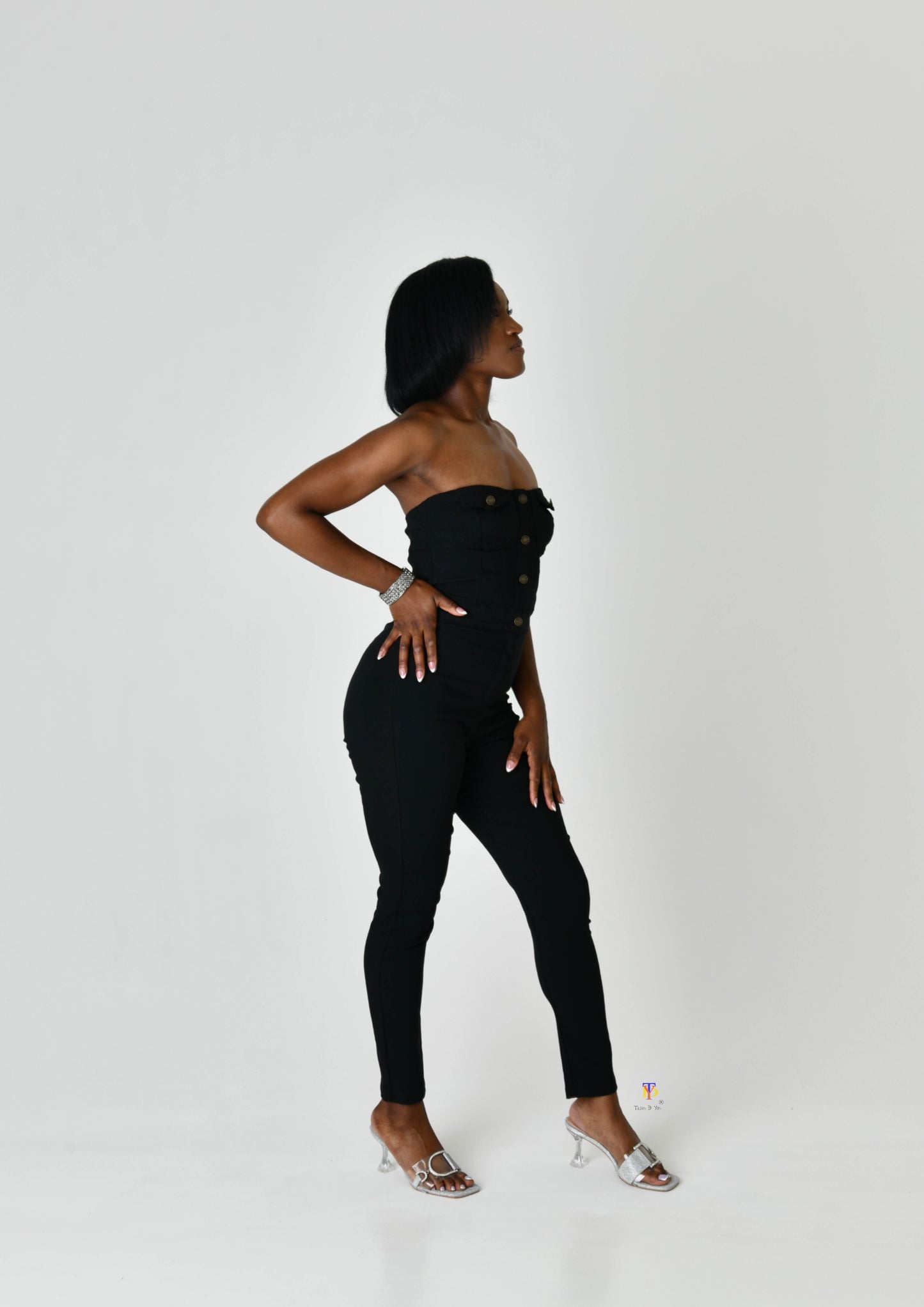 Jean Strapless Jumpsuit