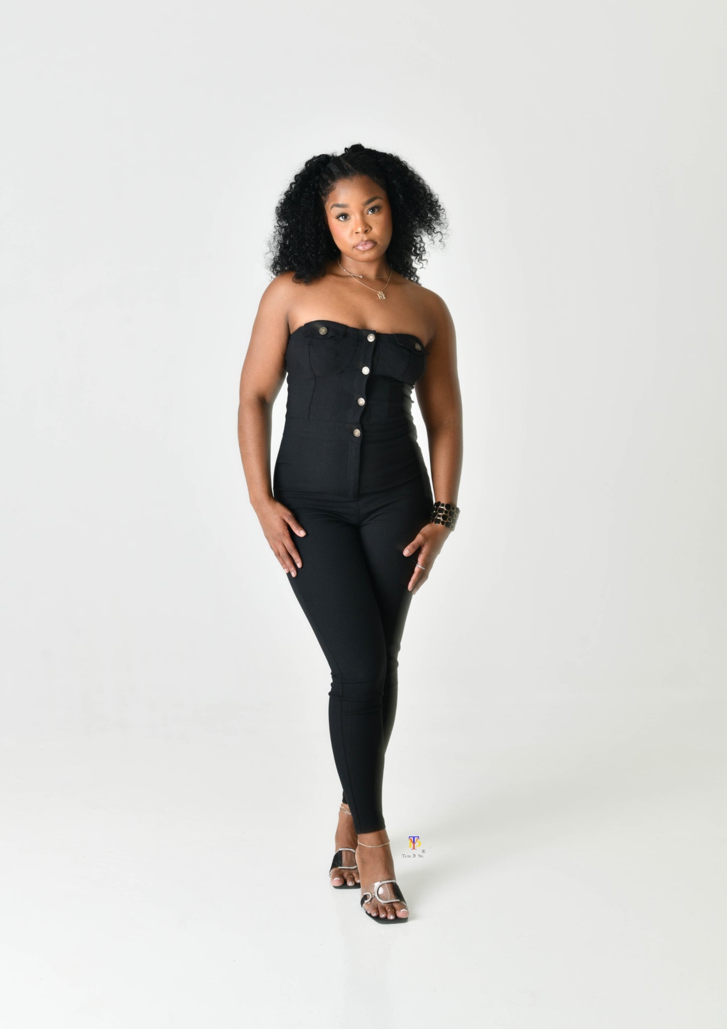 Jean Strapless Jumpsuit