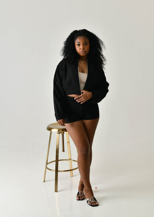 Shorts and Zip Jacket Set