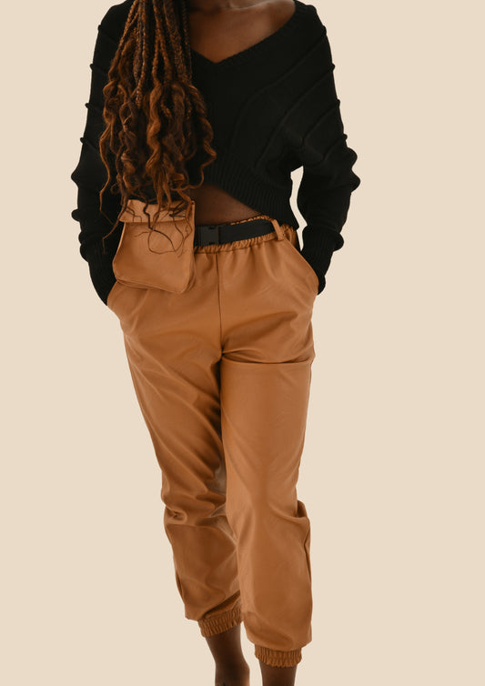 Bag Belt Leatherette Joggers