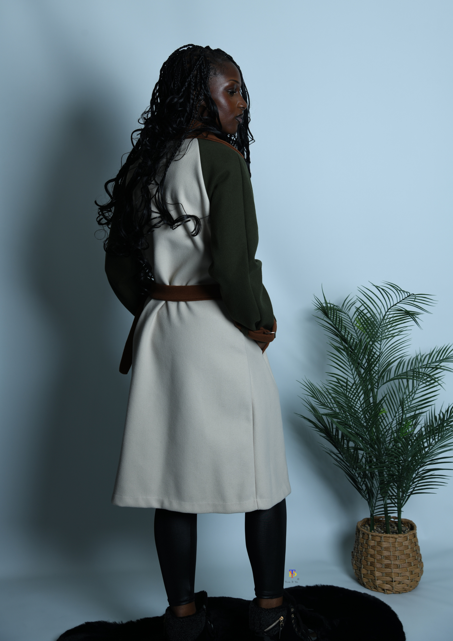 Fleece Trench Coat