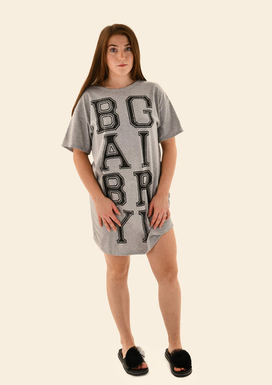 Babygirl Oversized T-Shirt Dress