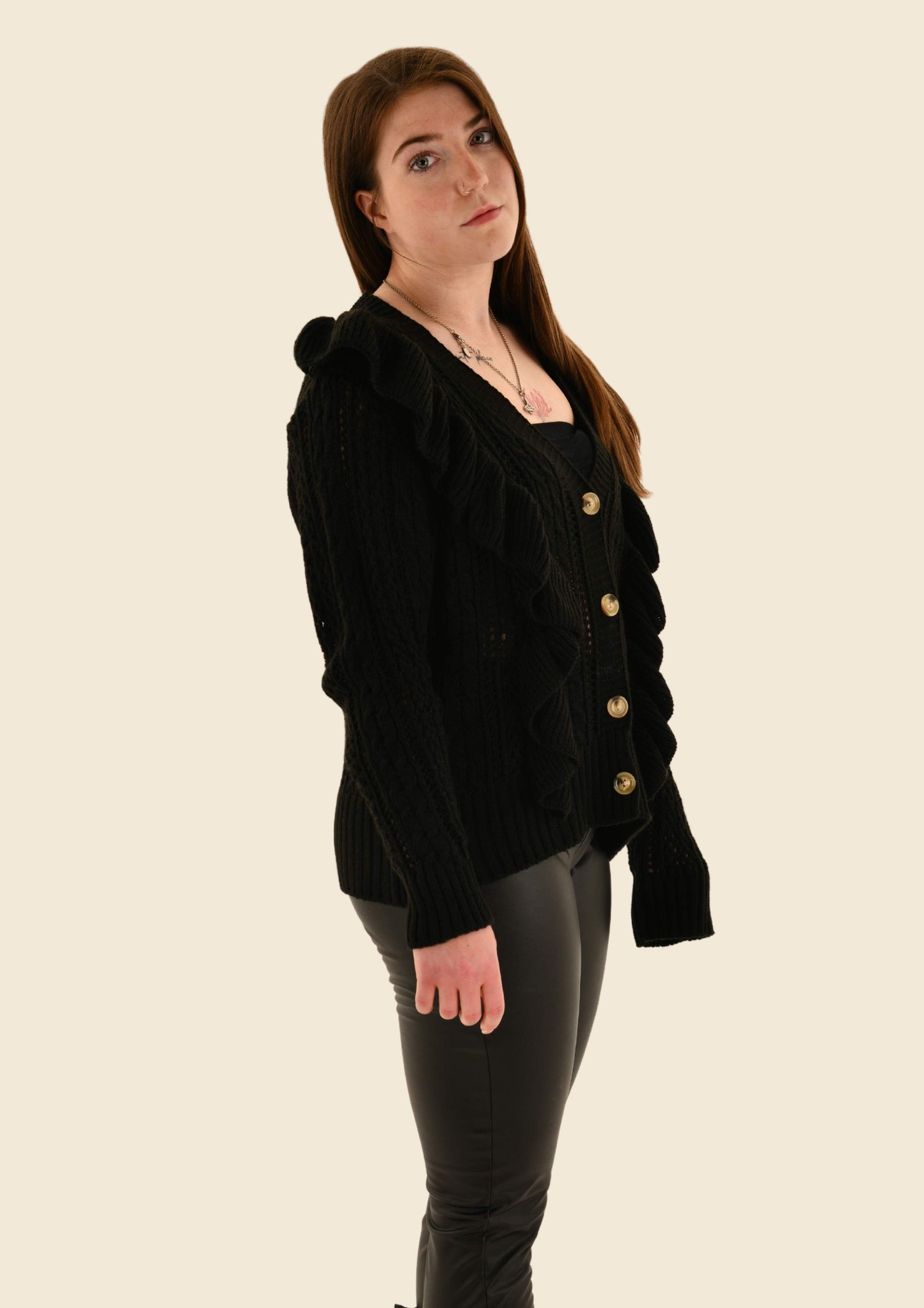 Knit Long Sleeve Cardigan