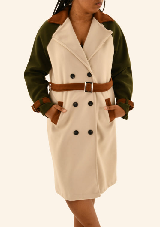 Fleece Trench Coat (2 colours)