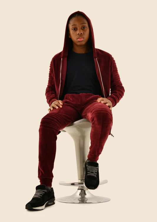 Adult Velvet Fitting Tracksuit