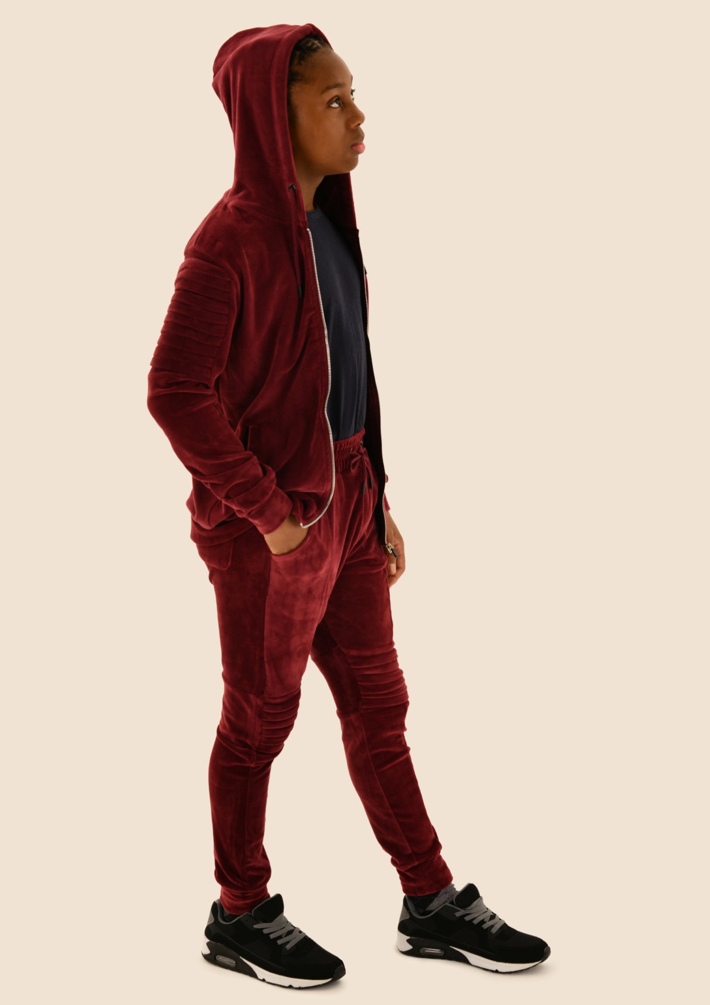 Adult Velvet Fitting Tracksuit