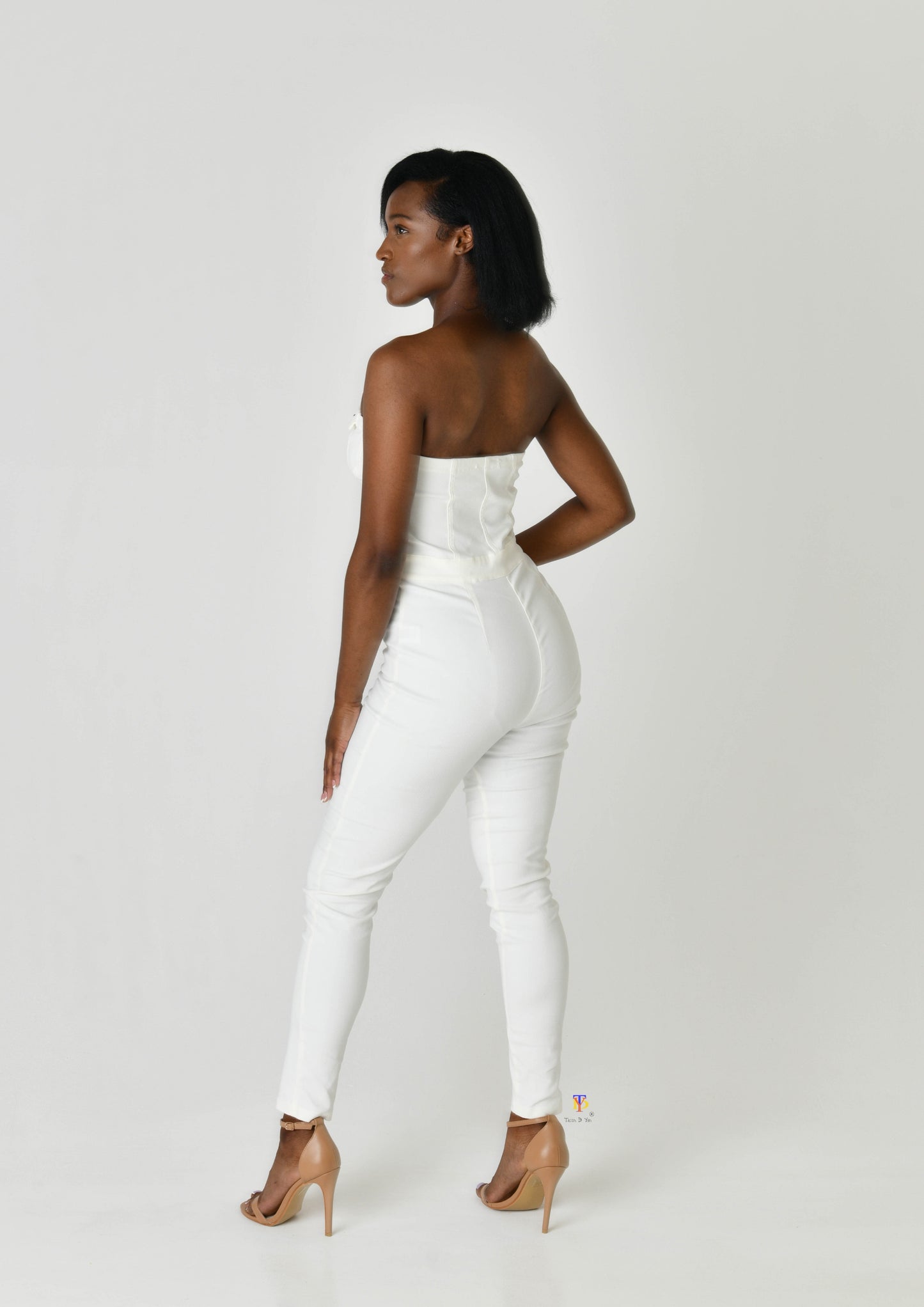 Strapless Jean Jumpsuit