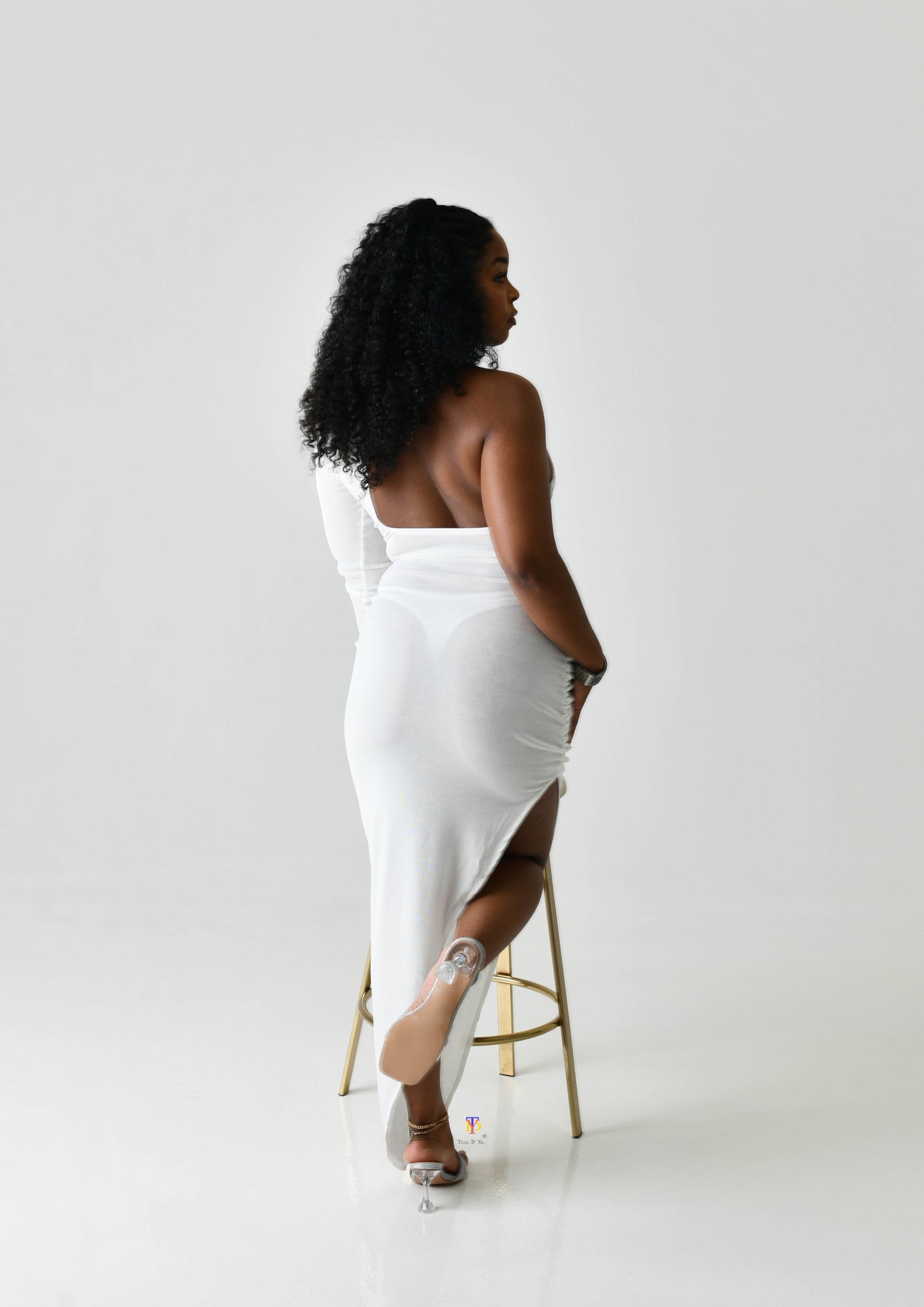 Sculpted One Sleeve Dress
